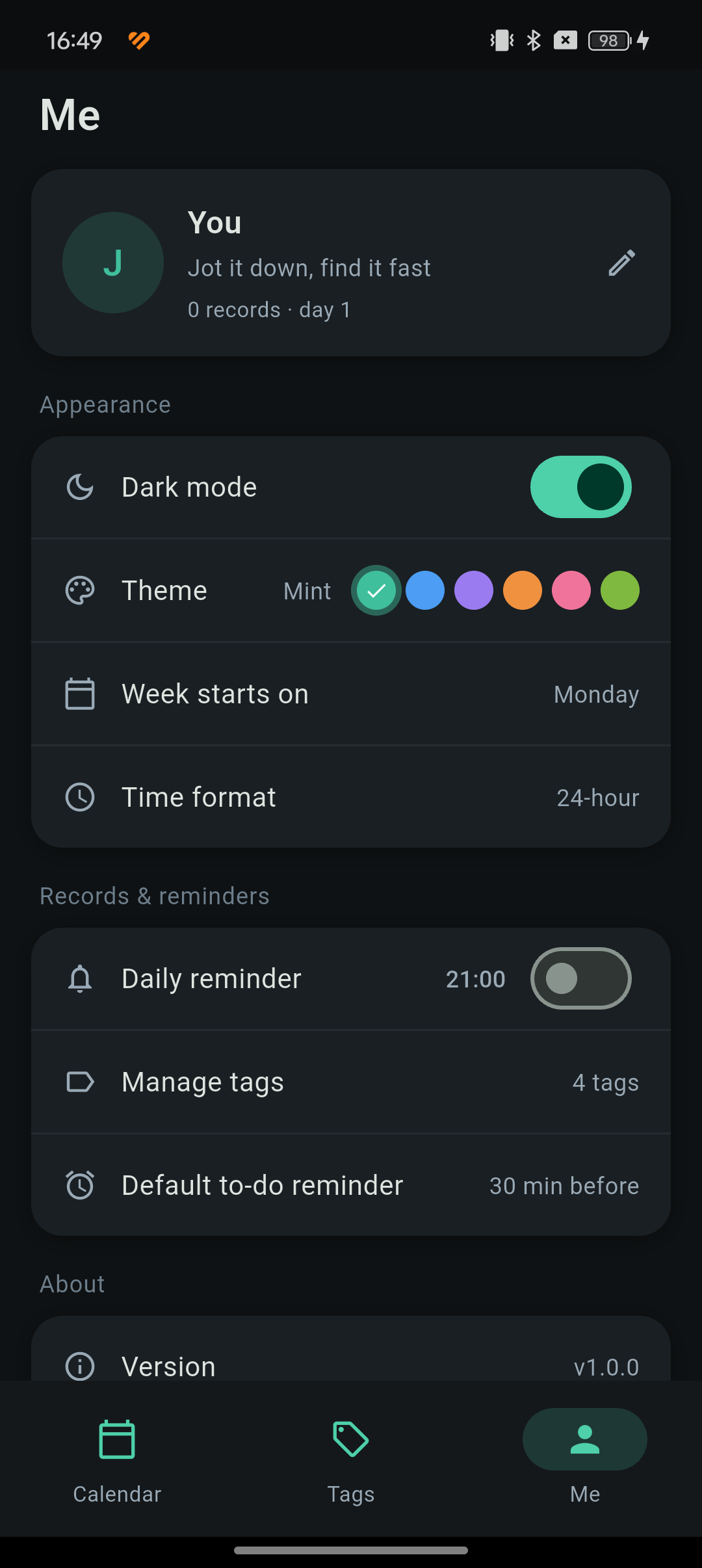 Dark mode